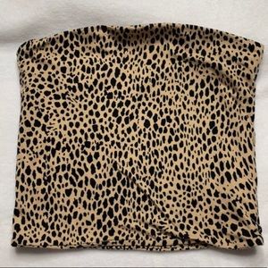 Cheetah print brandy melville tube top
